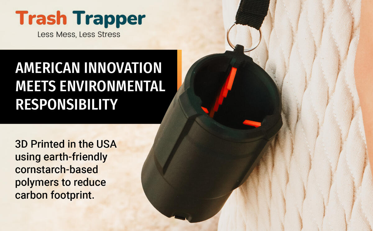 Garbage Easy Go Trash Trapper - Innovative Portable Trash Can for On-The-Go
